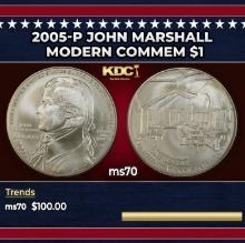2005-P John Marshall Modern Commem Dollar $1 ms70 SEGS