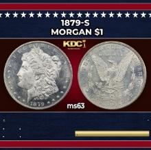 1879-s Morgan Dollar $1 Grades ms63