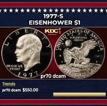 1977-s Proof Eisenhower Dollar $1 pr70 dcam SEGS