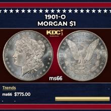 1901-o Morgan Dollar $1 Grades ms66