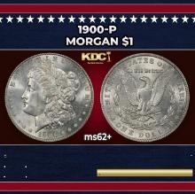 1900-p Morgan Dollar $1 Grades ms62+