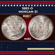 1883-o Morgan Dollar $1 Grades ms64