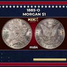 1885-o Morgan Dollar $1 Grades ms64
