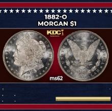 1882-o Morgan Dollar $1 Grades ms62