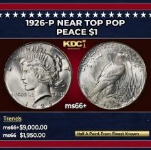 1926-p Peace Dollar Near Top Pop $1 ms66+ SEGS