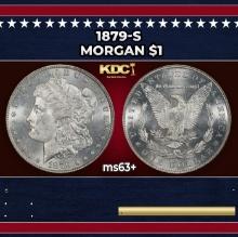 1879-s Morgan Dollar $1 Grades ms63+