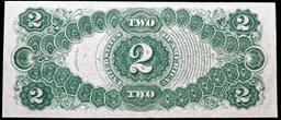 1917 $2 Large Size Legal Tender Note Thomas Jefferson Grades Select AU Signatures Speelman/White