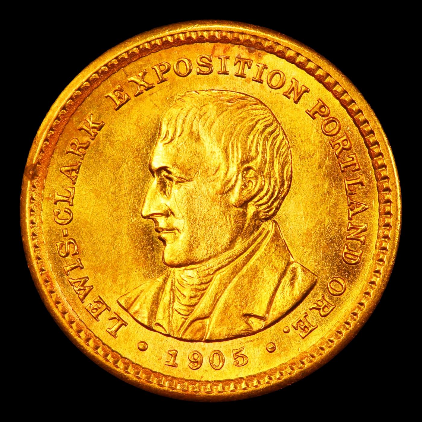 1905 Lewis & Clark Gold Commem Dollar 1 ms65 SEGS