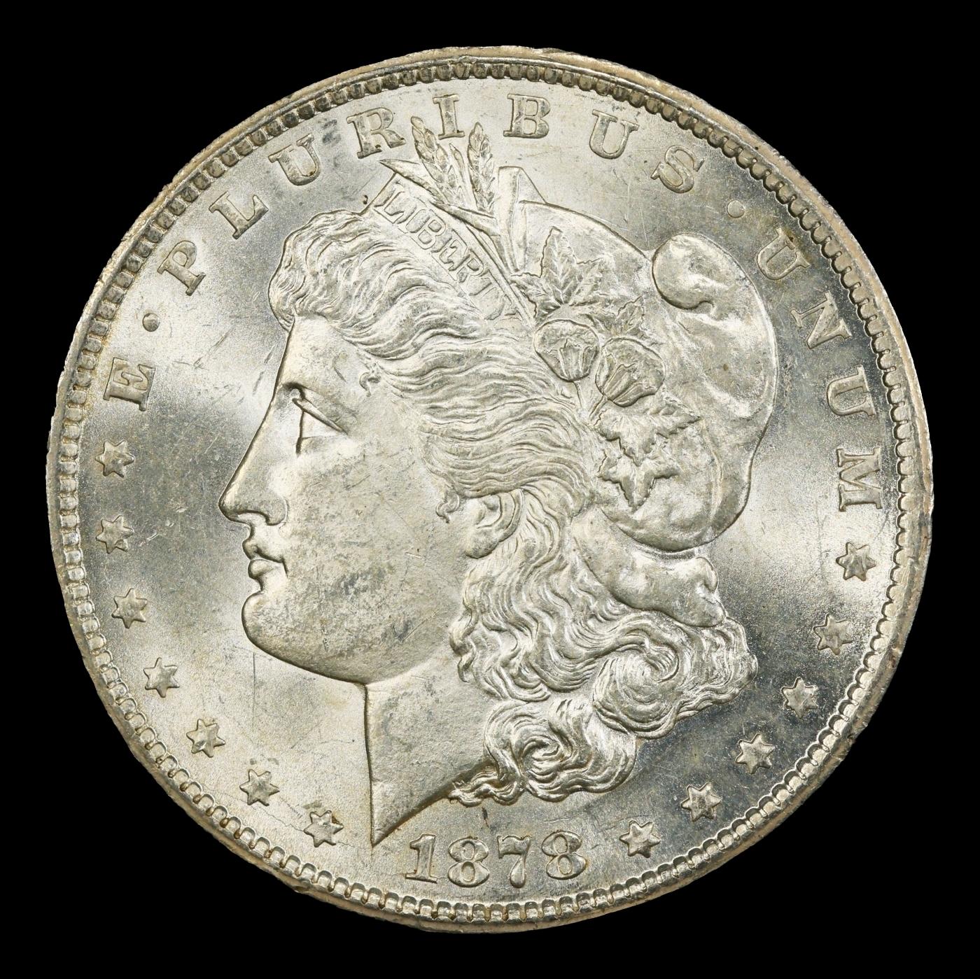 1878-cc Morgan Dollar $1 ms65+ SEGS