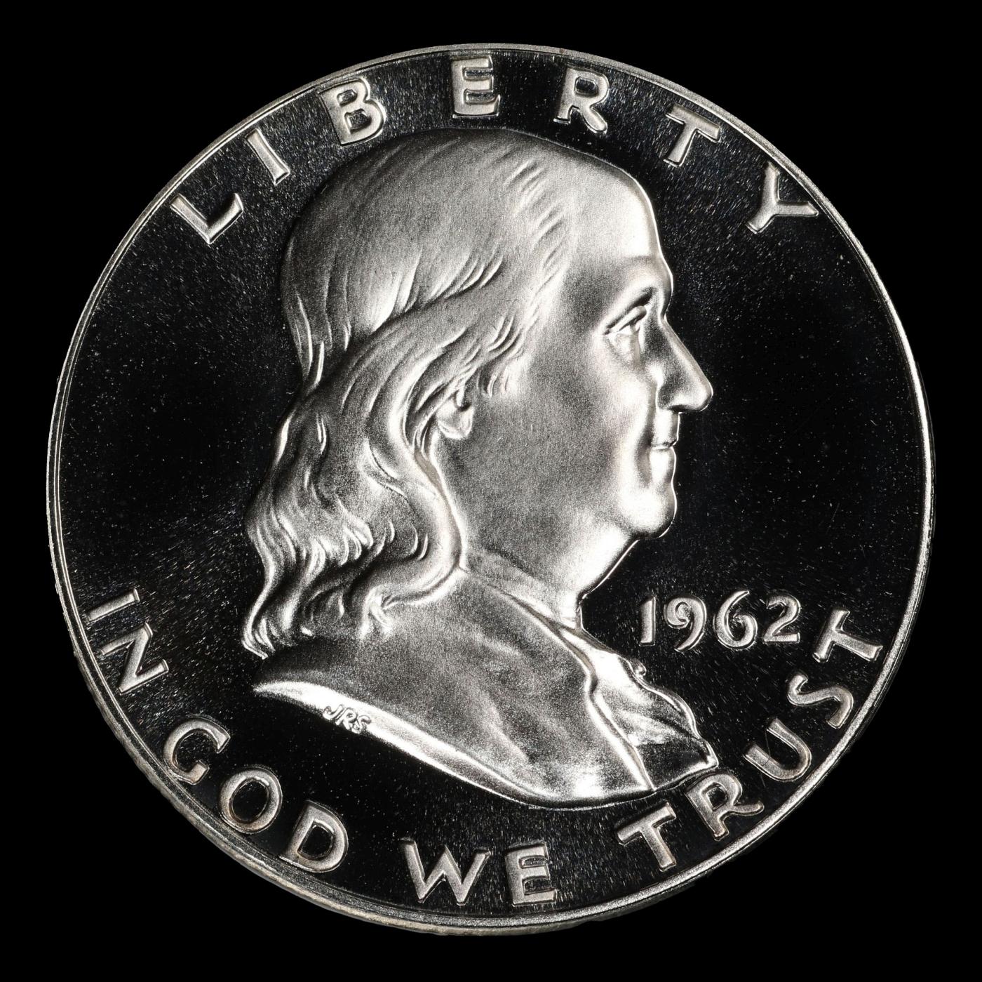 1962 Proof Franklin Half Dollar TOP POP! 50c pr69 DCAM SEGS