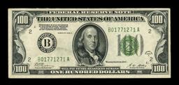 1928A $100 Green Seal Federal Reserve Note "Redeemable In Gold" Grades Select AU