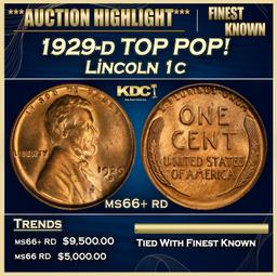 1929-d Lincoln Cent TOP POP! 1c ms66+ rd SEGS