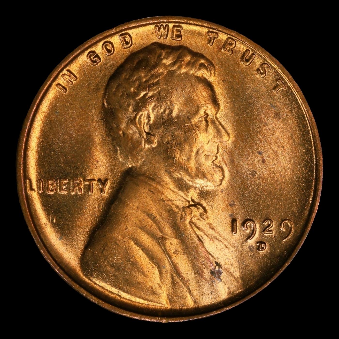 1929-d Lincoln Cent TOP POP! 1c ms66+ rd SEGS