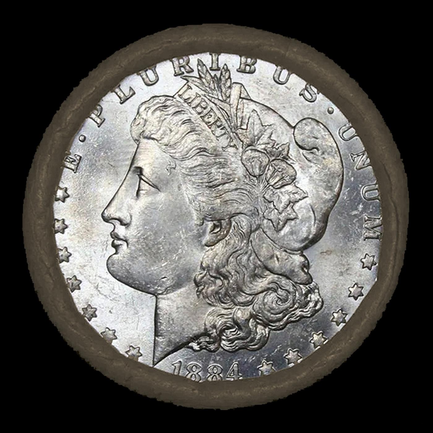 Y- 10 SEARS Uncirculated Morgan Dollar Roll 1884&S Ends