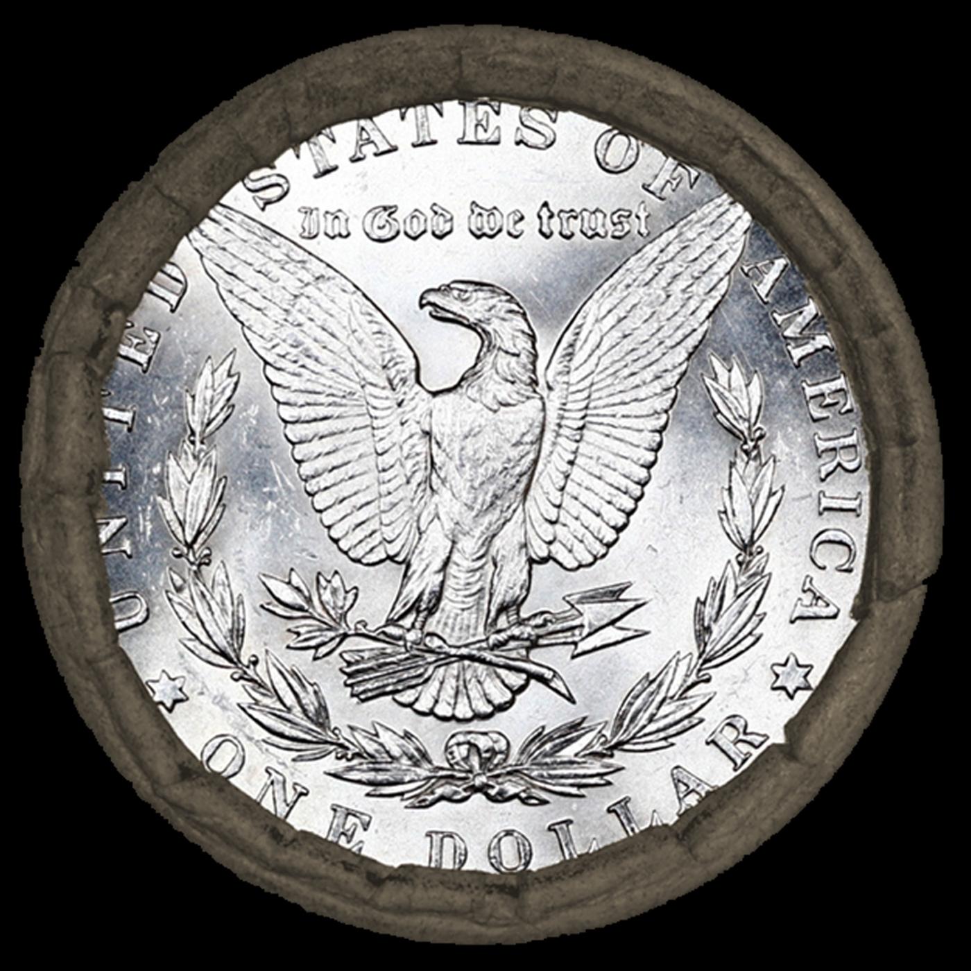 RO- SEARS 20 Coin Morgan Silver Dollar $1 Roll Unc 1878/'P' Rev Ends
