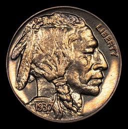 1937 Proof Buffalo Nickel 5c pr68 SEGS