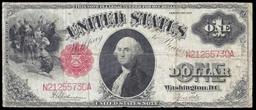 1917 $1 Large Size Legal Tender Note Grades vf+ Signatures Speelman/White