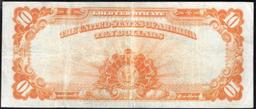 1907 $10 Large Size Gold Certificate Grades xf Signatures Napier/McClung