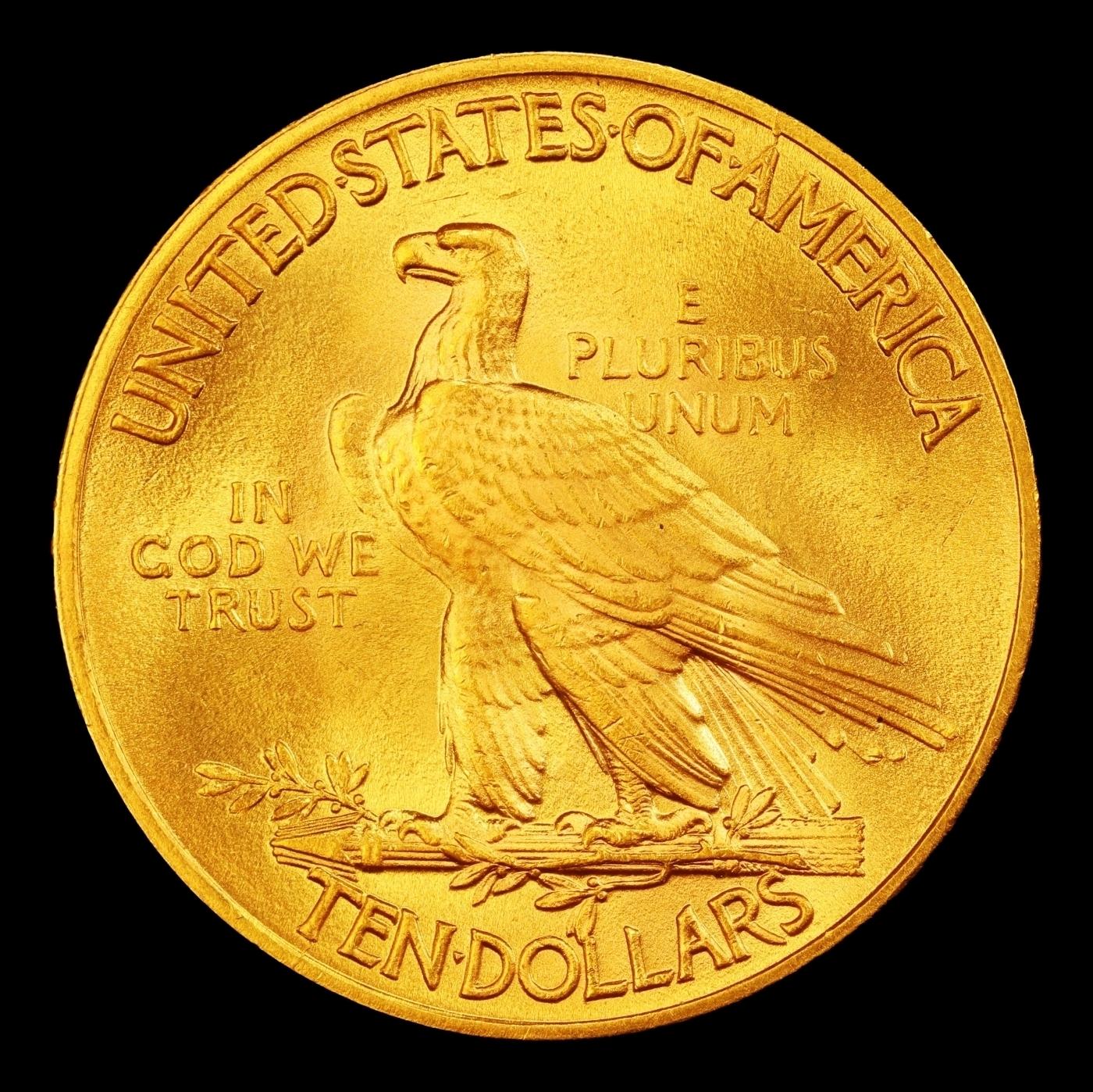 1913-p Gold Indian Eagle $10 ms65+ SEGS