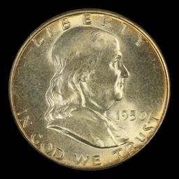 1950-p Franklin Half Dollar TOP POP! 50c ms67+ fbl SEGS