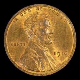 1916-p Lincoln Cent Near Top Pop! 1c ms66+ rb SEGS