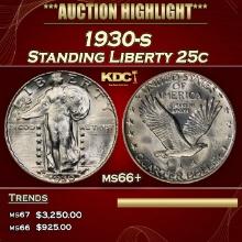 1930-s Standing Liberty Quarter 25c ms66+ SEGS