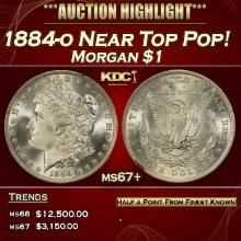 1884-o Morgan Dollar Near Top Pop! $1 ms67+ SEGS
