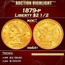 1879-p Gold Liberty Quarter Eagle $2 1/2 ms64+ SEGS
