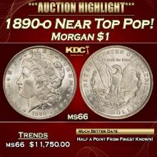 1890-o Morgan Dollar Near Top Pop! $1 ms66 SEGS