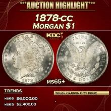1878-cc Morgan Dollar $1 ms65+ SEGS