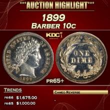 1899 Proof Barber Dime 10c pr65+ SEGS