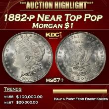 1882-p Morgan Dollar Near Top Pop $1 ms67+ SEGS