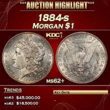 1884-s Morgan Dollar $1 ms62+ USCG