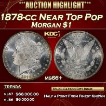 1878-cc Morgan Dollar Near Top Pop $1 ms66+ SEGS