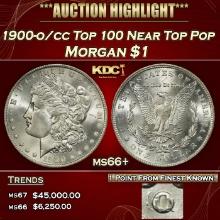 1900-o/cc Top 100 Morgan Dollar Near Top Pop $1 ms66+ SEGS