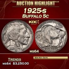1925-s Buffalo Nickel 5c ms64 SEGS