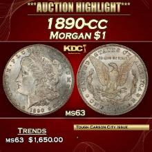 1890-cc Morgan Dollar $1 ms63 USCG