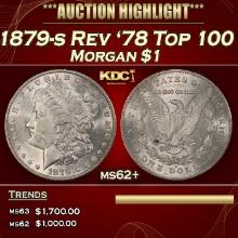 1879-s Rev '78 Top 100 Morgan Dollar $1 ms62+ USCG