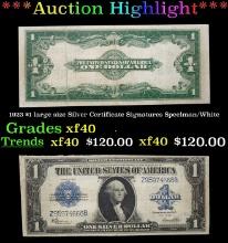 1923 $1 large size Silver Certificate Grades xf Signatures Speelman/White