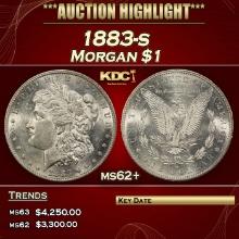 1883-s Morgan Dollar $1 ms62+ USCG