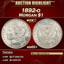 1892-o Morgan Dollar $1 ms65+ SEGS
