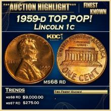 1959-d Lincoln Cent TOP POP! 1c ms68 rd SEGS