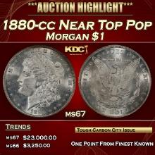 1880-cc Morgan Dollar Near Top Pop $1 ms67 SEGS