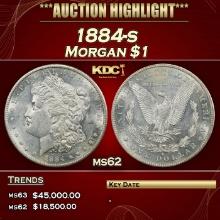1884-s Morgan Dollar $1 ms62 USCG