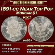 1891-cc Morgan Dollar Near Top Pop $1 ms66+ SEGS