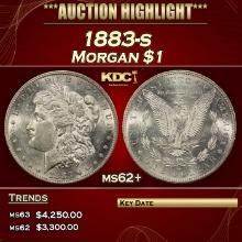 1883-s Morgan Dollar $1 ms62+ USCG