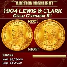 1904 Lewis & Clark Gold Commem Dollar 1 ms65+ SEGS