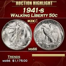 1941-s Walking Liberty Half Dollar 50c ms66 SEGS