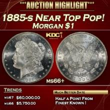 1885-s Morgan Dollar Near Top Pop! $1 ms66+ SEGS