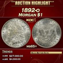 1892-o Morgan Dollar $1 ms65+ SEGS